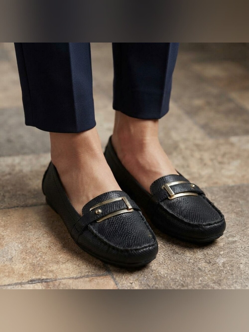 Naturalizer Eisella Leather Loafers Size 8.5M